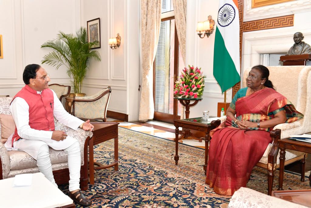 image: Nishank met the President