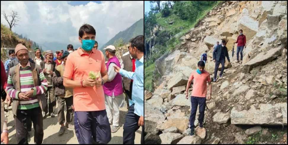 image: IAS MANGESH GHILDIYAL IN GANGI VILLAGE NEWS