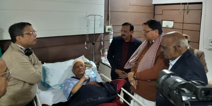 image: Former CM Bhuvan Chandra Khanduri brain surgery