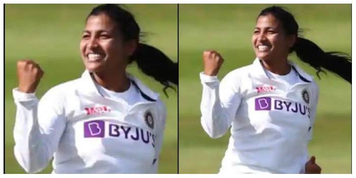 image: Sneha Rana took 7 wickets against Australia.