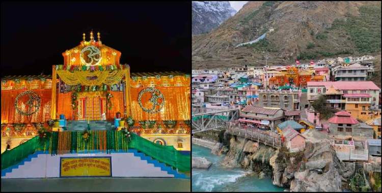 image: Badrinath was decorated with 17 quintals of flowers