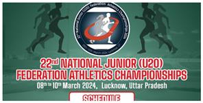 Uttar Pradesh News: 22nd National Junior Under-20 Federation Cup Athletics Championship 2024.