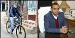 Uttarkashi DM Mayur Dixit reached office by bicycle