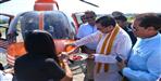 CM Dhami flagged off Almora-Pithoragarh heli service from Dehradun